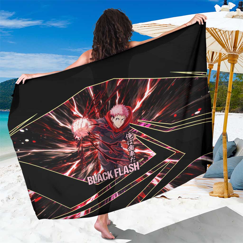 Yuji Itadori Black Flash Sarong Dynamic Cursed Energy Burst Style
