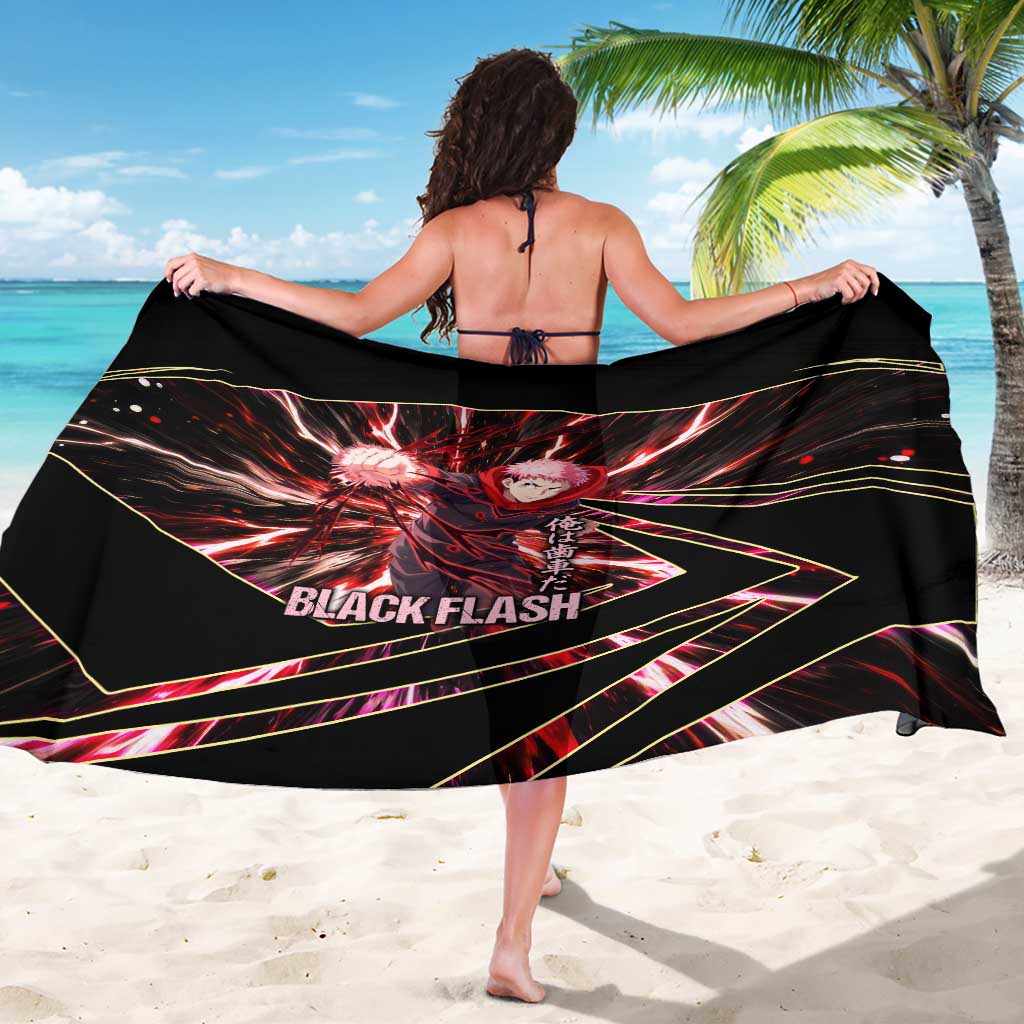 Yuji Itadori Black Flash Sarong Dynamic Cursed Energy Burst Style
