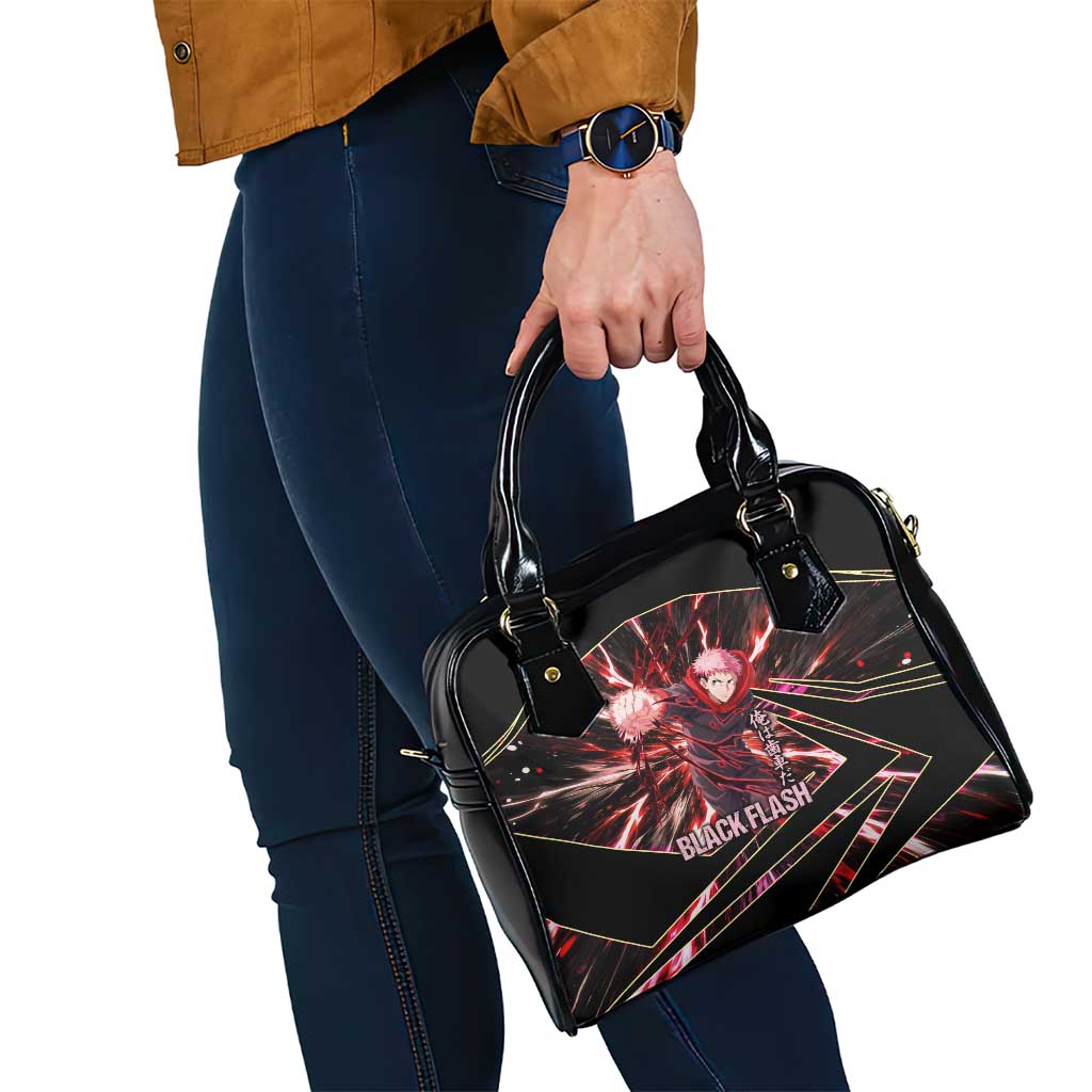 Yuji Itadori Black Flash Shoulder Handbag Dynamic Cursed Energy Burst Style