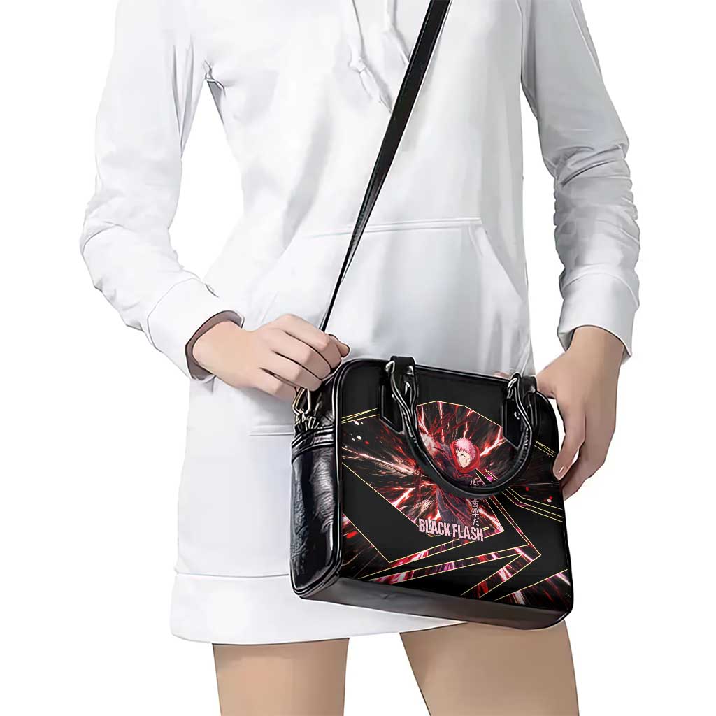 Yuji Itadori Black Flash Shoulder Handbag Dynamic Cursed Energy Burst Style
