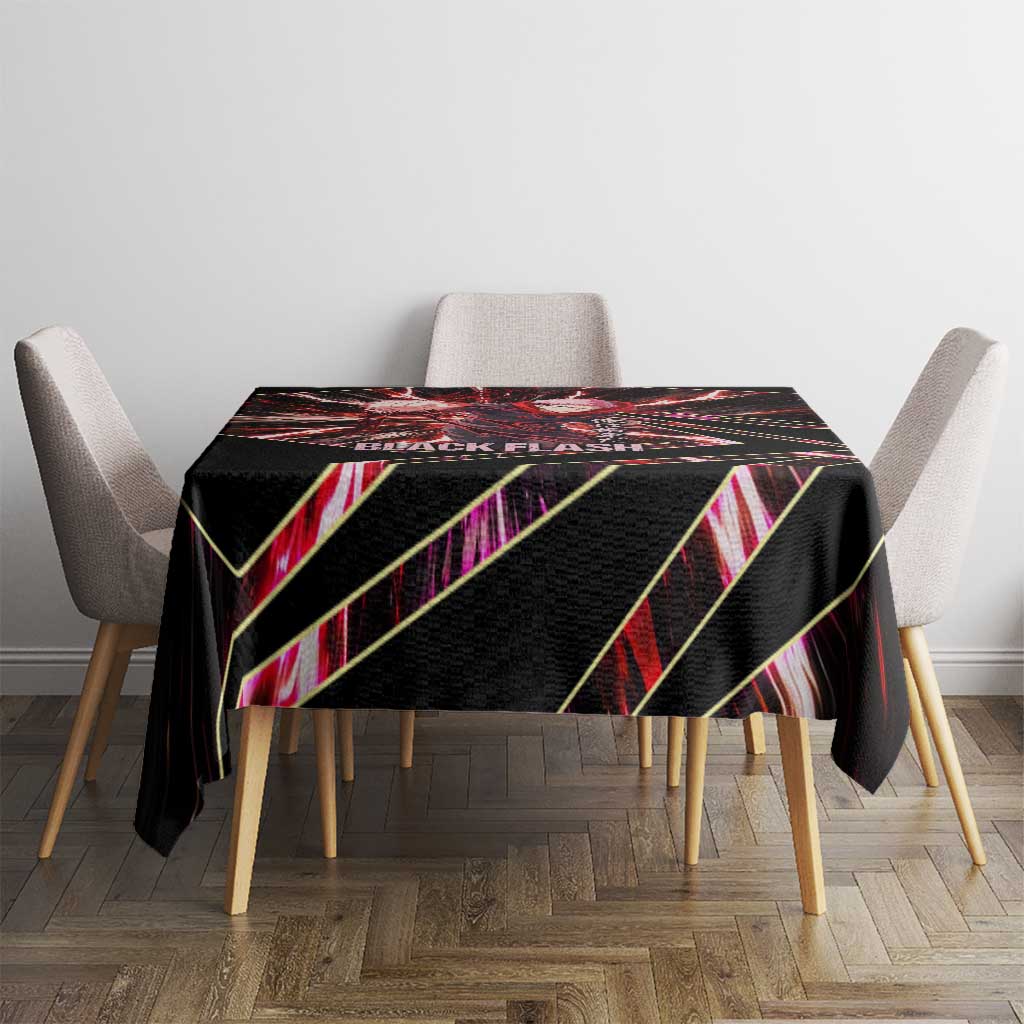 Yuji Itadori Black Flash Tablecloth Dynamic Cursed Energy Burst Style