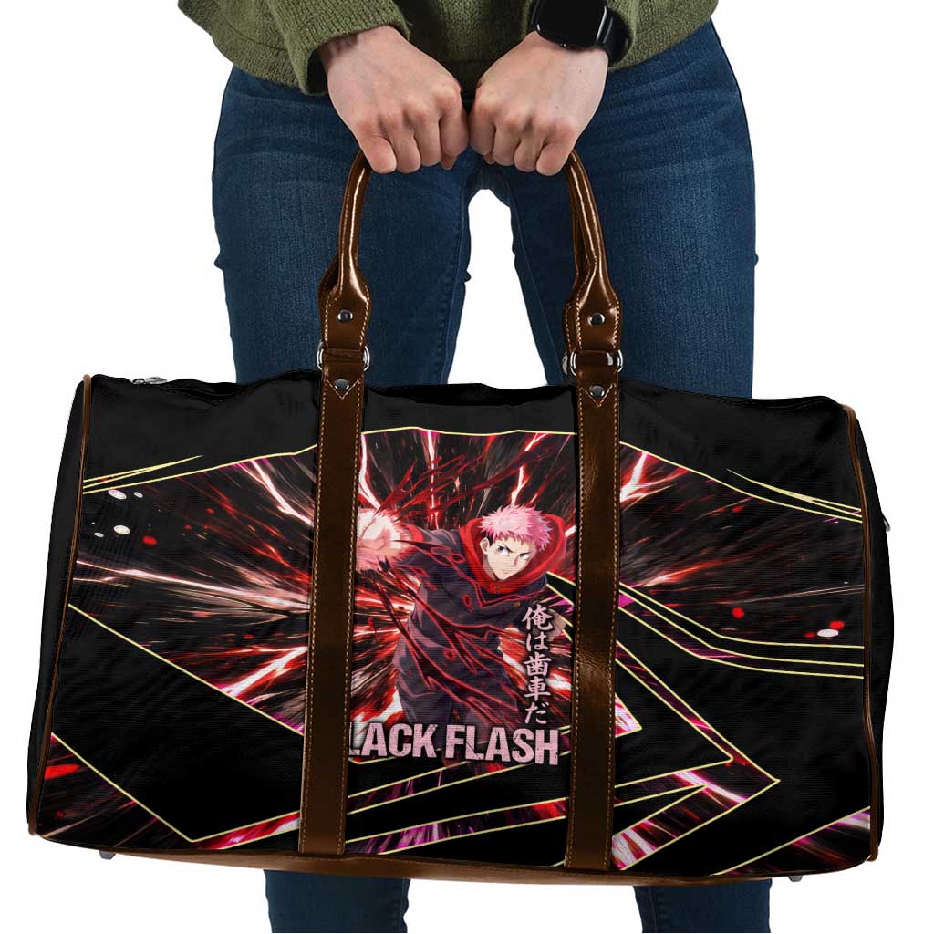 Yuji Itadori Black Flash Travel Bag Dynamic Cursed Energy Burst Style