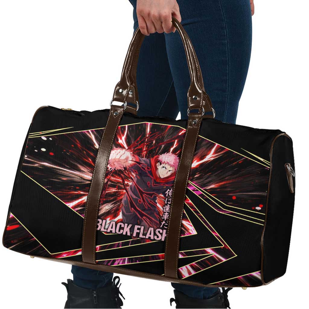 Yuji Itadori Black Flash Travel Bag Dynamic Cursed Energy Burst Style