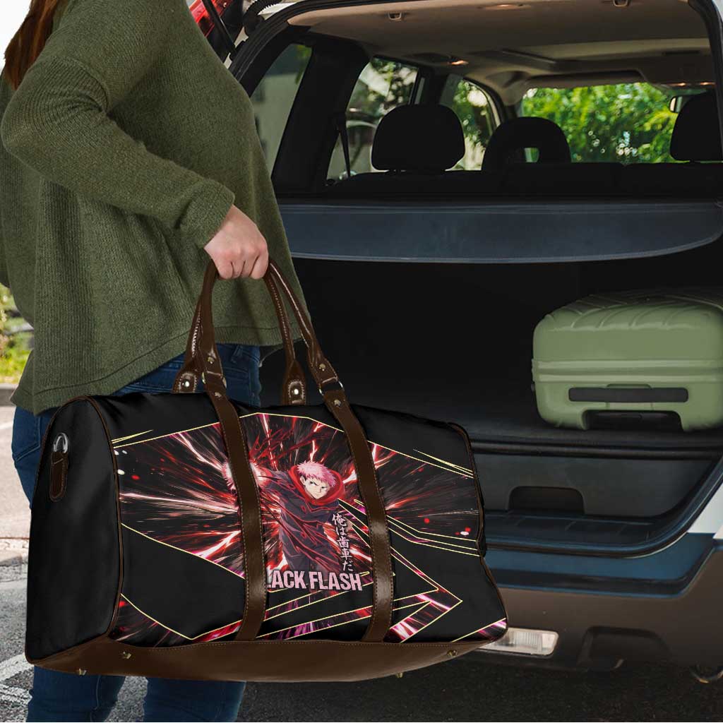 Yuji Itadori Black Flash Travel Bag Dynamic Cursed Energy Burst Style