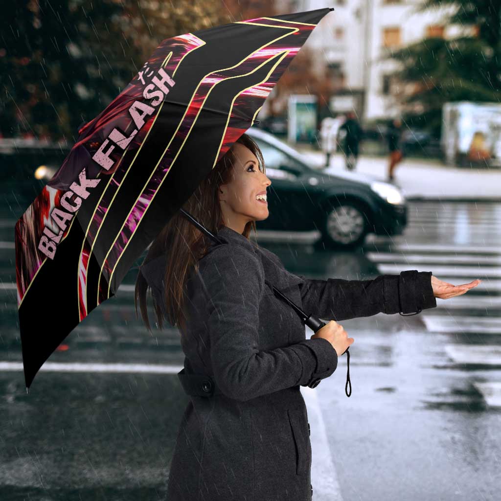 Yuji Itadori Black Flash Umbrella Dynamic Cursed Energy Burst Style