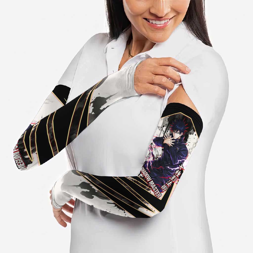 Megumi Fushiguro Shadow Master Arm Sleeves Ink-Stained Cursed Technique Style