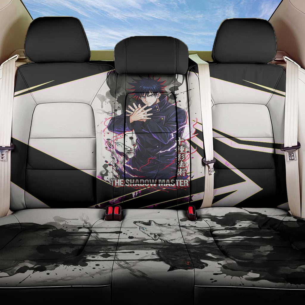 Megumi Fushiguro Shadow Master Back Car Seat Cover Ink-Stained Cursed Technique Style