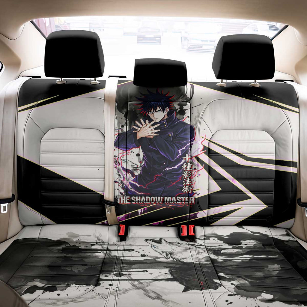 Megumi Fushiguro Shadow Master Back Car Seat Cover Ink-Stained Cursed Technique Style