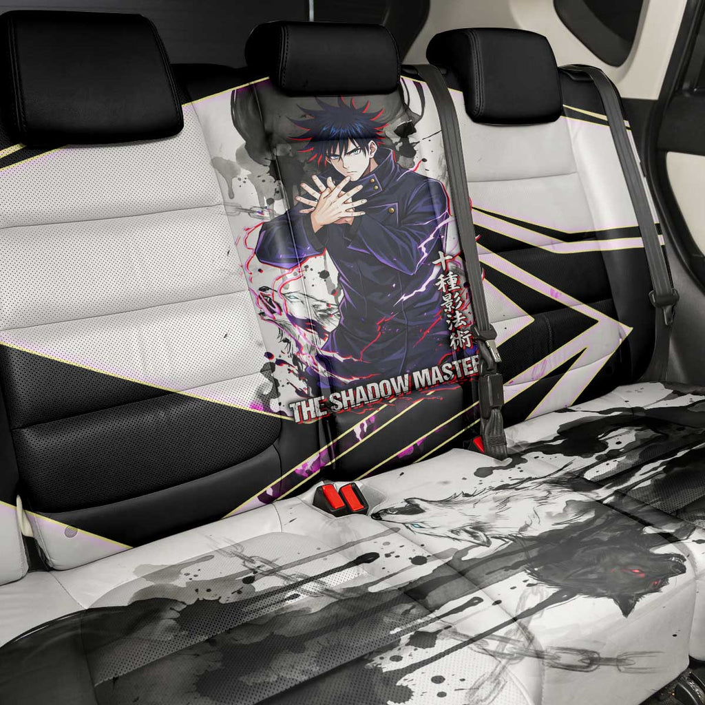 Megumi Fushiguro Shadow Master Back Car Seat Cover Ink-Stained Cursed Technique Style