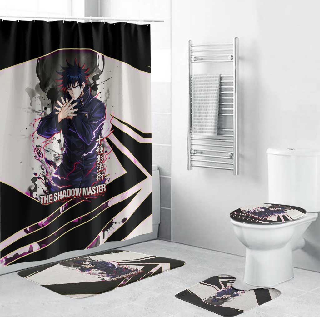 Megumi Fushiguro Shadow Master Bathroom Set Ink-Stained Cursed Technique Style