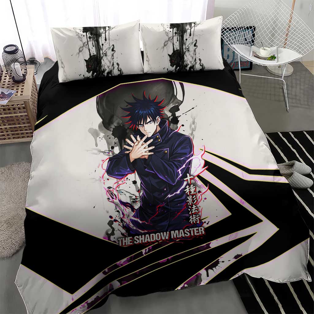 Megumi Fushiguro Shadow Master Bedding Set Ink-Stained Cursed Technique Style