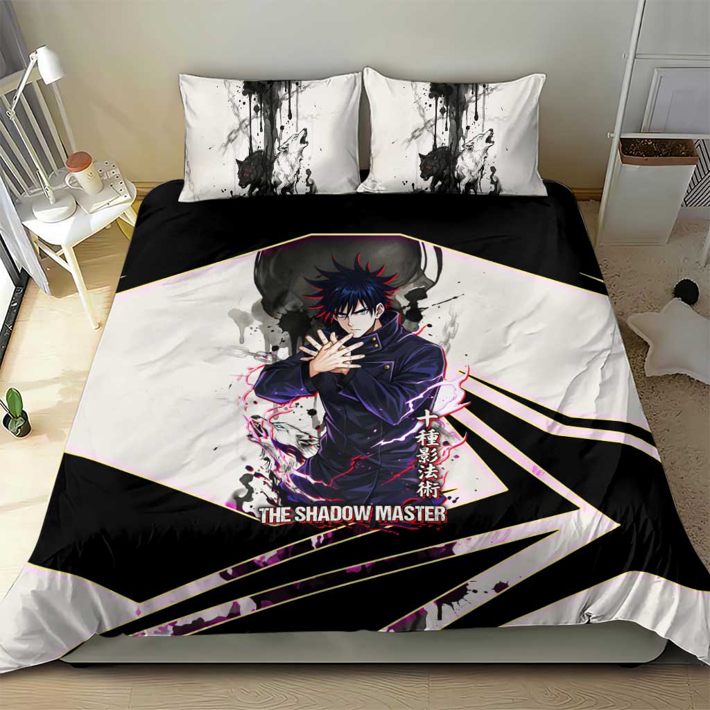 Megumi Fushiguro Shadow Master Bedding Set Ink-Stained Cursed Technique Style