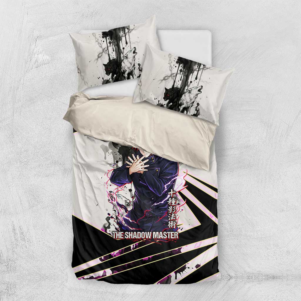 Megumi Fushiguro Shadow Master Bedding Set Ink-Stained Cursed Technique Style