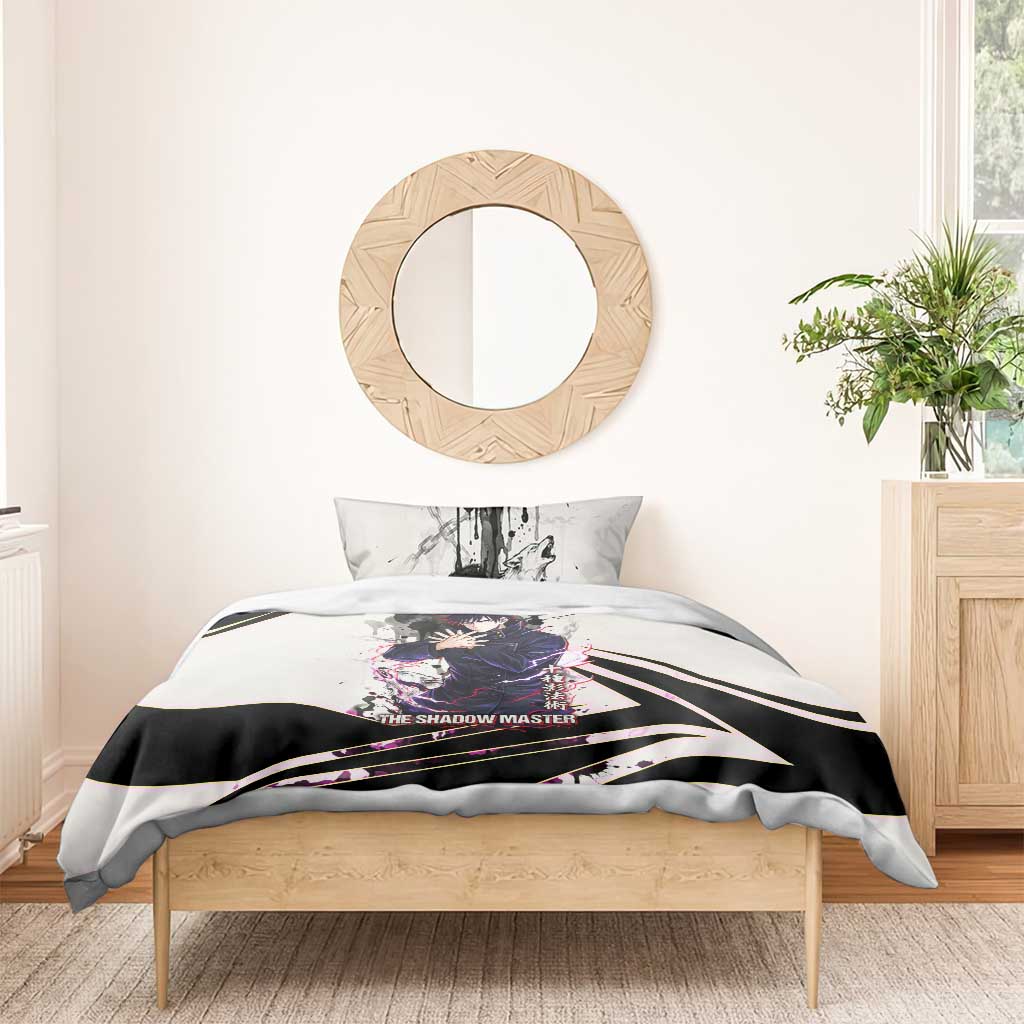 Megumi Fushiguro Shadow Master Bedding Set Ink-Stained Cursed Technique Style
