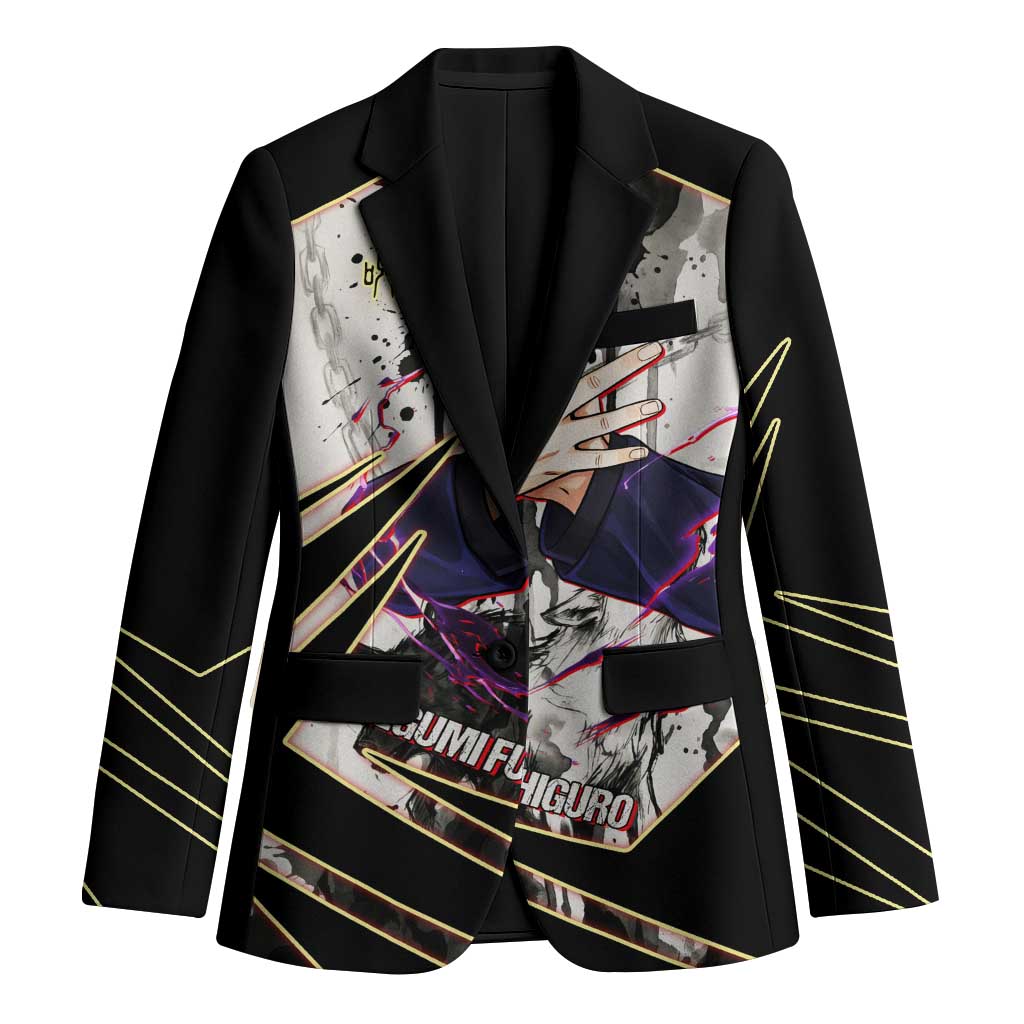 Megumi Fushiguro Shadow Master Blazer Ink-Stained Cursed Technique Style