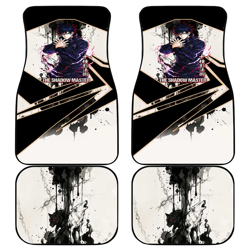 Megumi Fushiguro Shadow Master Car Mats Ink-Stained Cursed Technique Style
