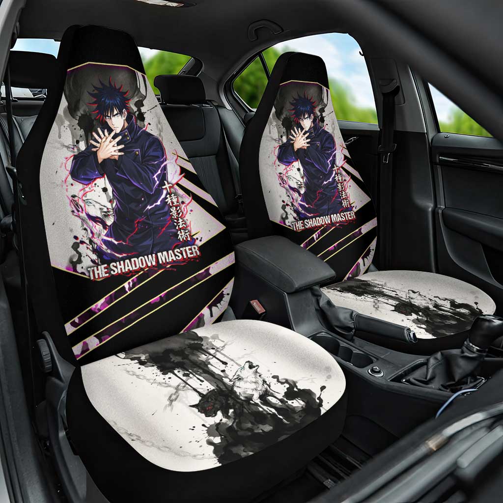 Megumi Fushiguro Shadow Master Car Seat Cover Ink-Stained Cursed Technique Style
