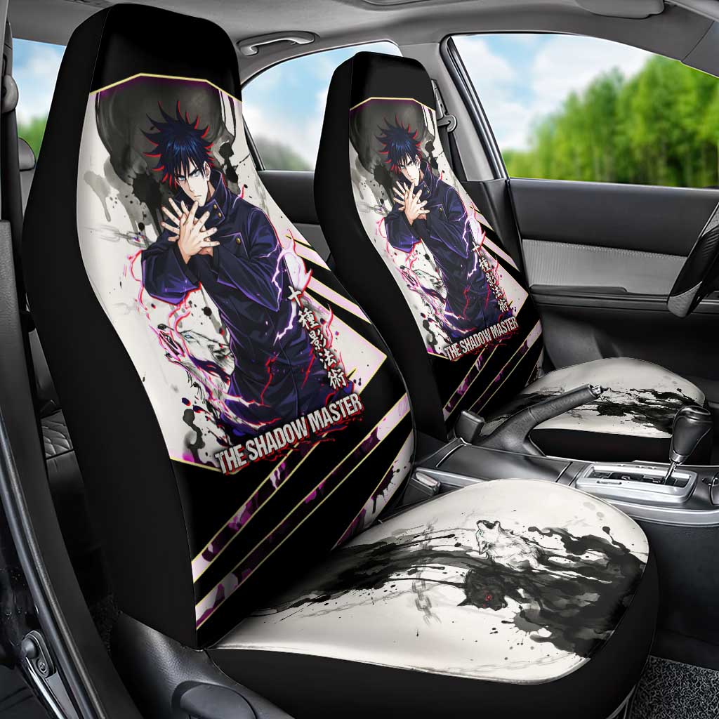 Megumi Fushiguro Shadow Master Car Seat Cover Ink-Stained Cursed Technique Style