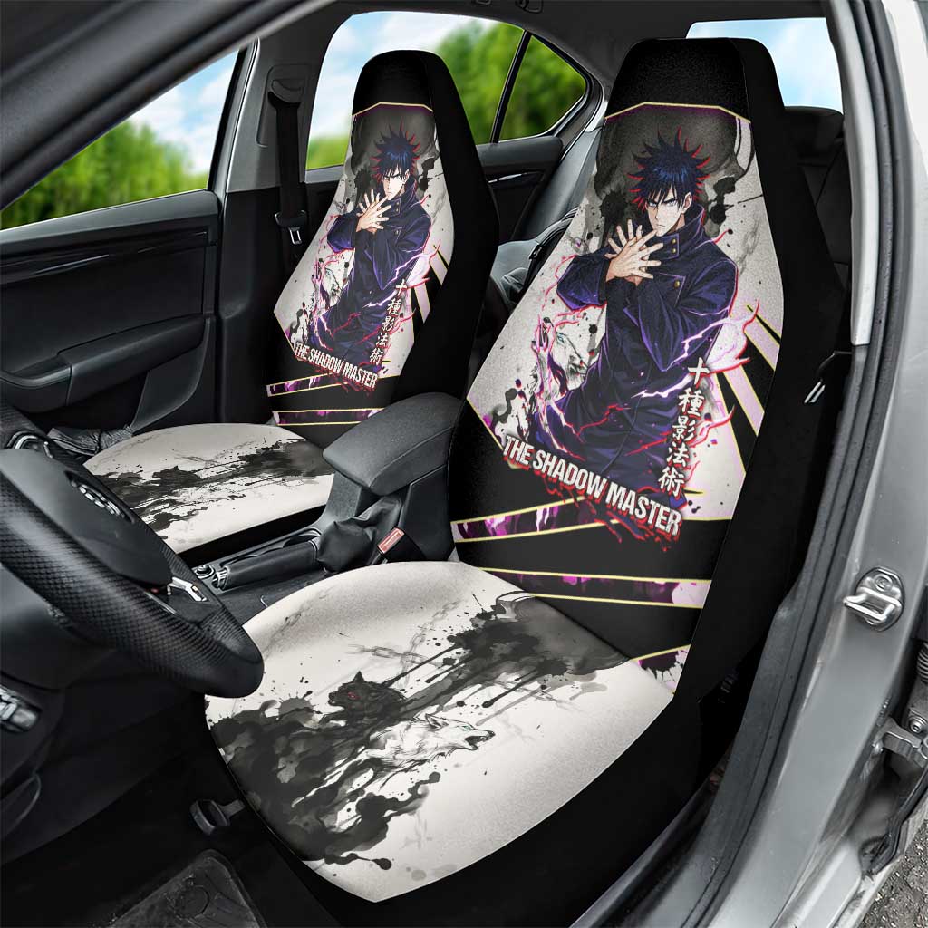 Megumi Fushiguro Shadow Master Car Seat Cover Ink-Stained Cursed Technique Style