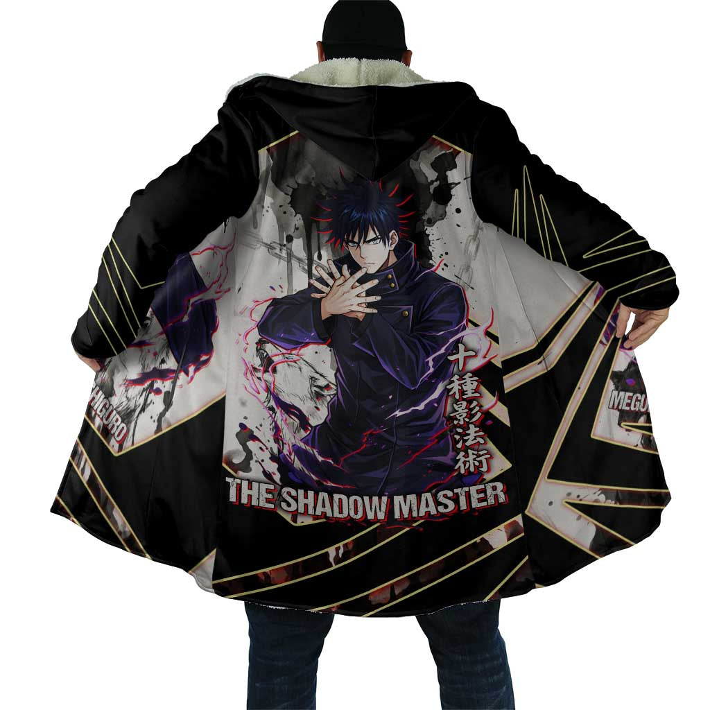 Megumi Fushiguro Shadow Master Cloak Ink-Stained Cursed Technique Style