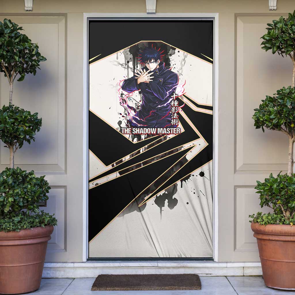 Megumi Fushiguro Shadow Master Door Cover Ink-Stained Cursed Technique Style