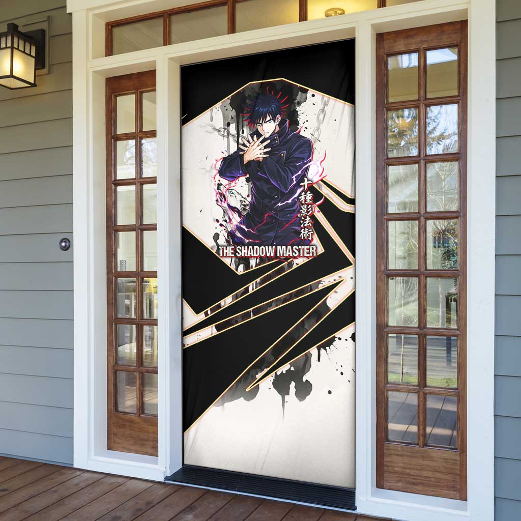 Megumi Fushiguro Shadow Master Door Cover Ink-Stained Cursed Technique Style