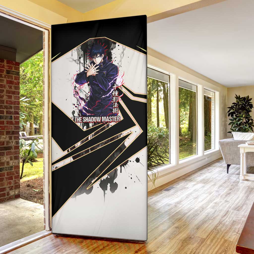 Megumi Fushiguro Shadow Master Door Cover Ink-Stained Cursed Technique Style