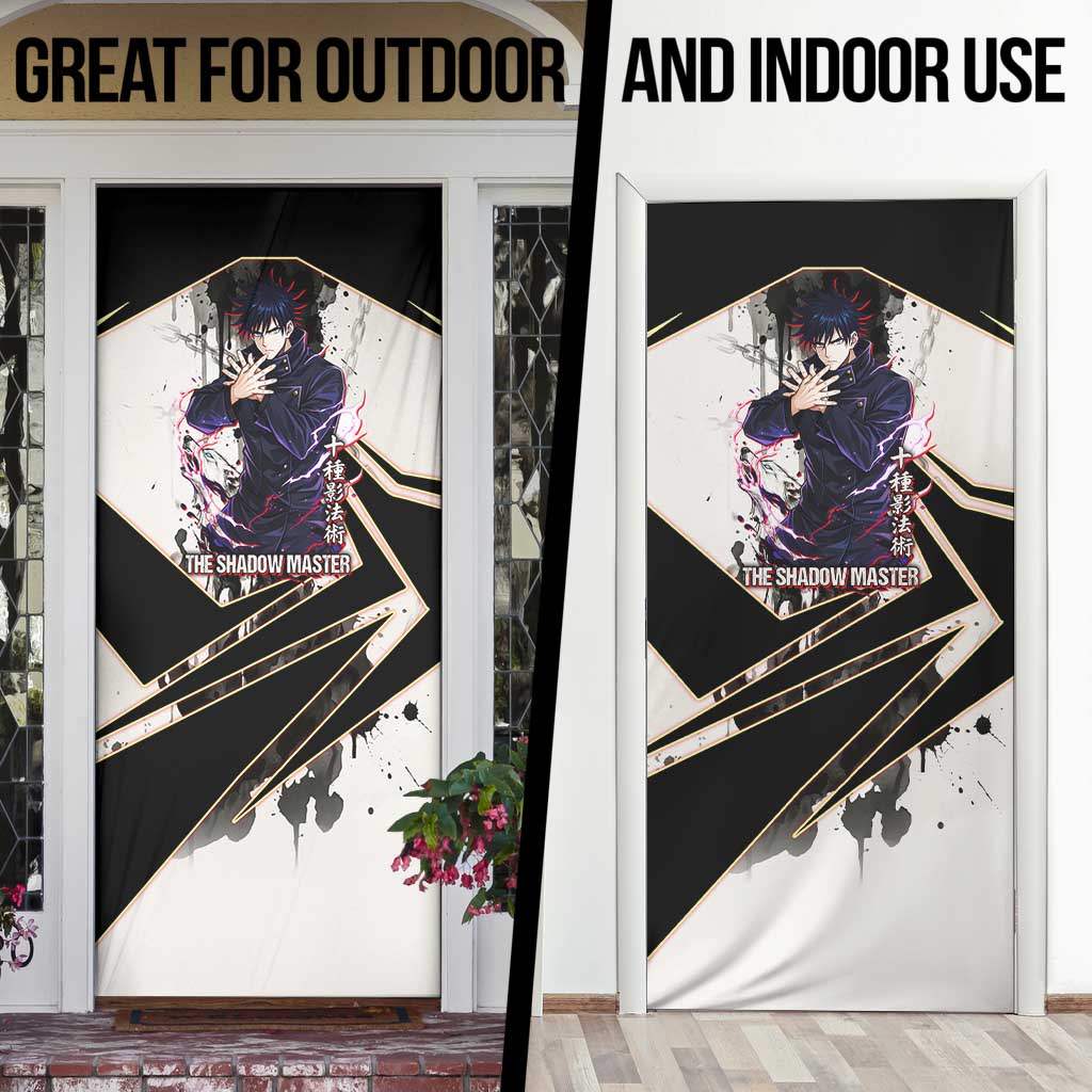 Megumi Fushiguro Shadow Master Door Cover Ink-Stained Cursed Technique Style