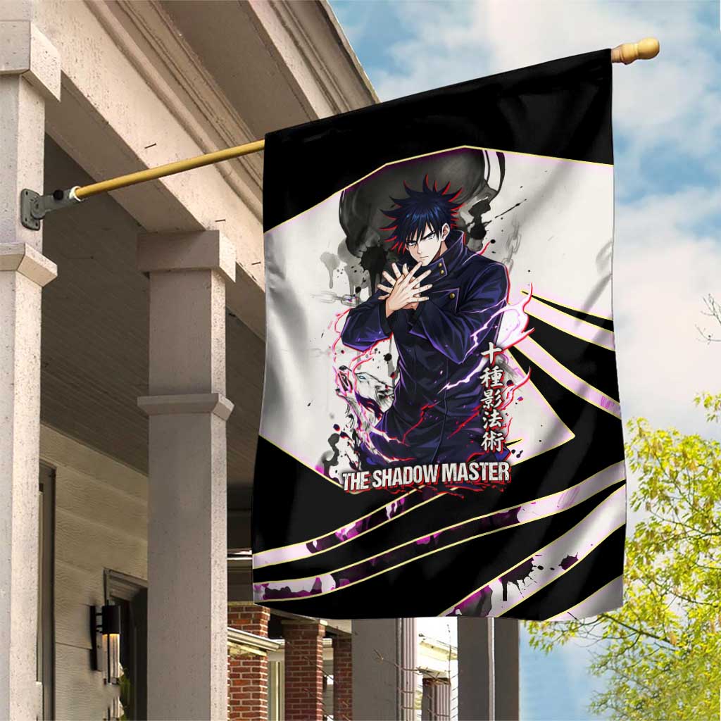 Megumi Fushiguro Shadow Master Garden Flag Ink-Stained Cursed Technique Style