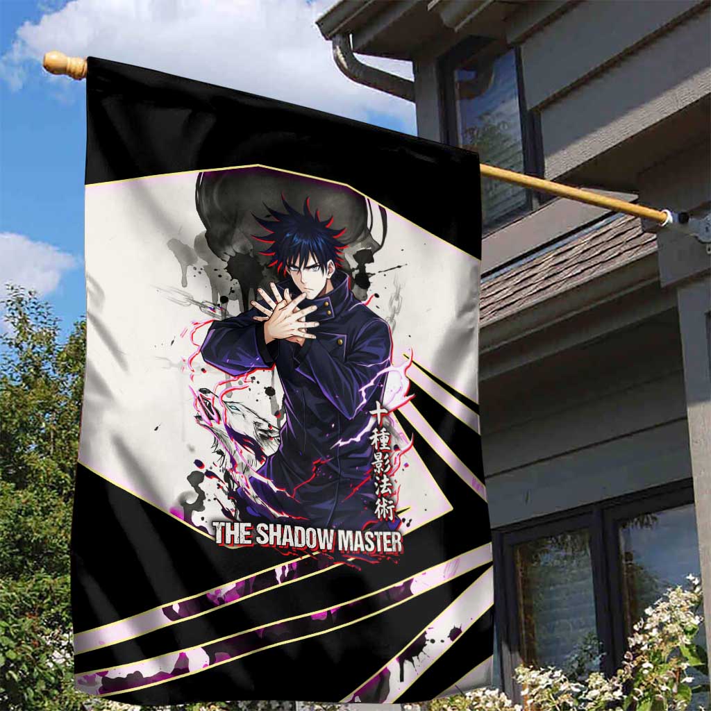Megumi Fushiguro Shadow Master Garden Flag Ink-Stained Cursed Technique Style