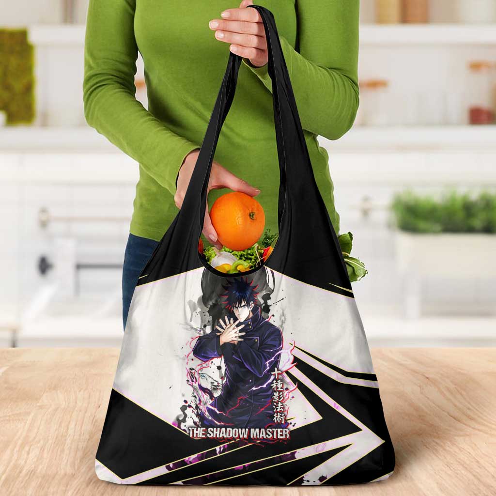 Megumi Fushiguro Shadow Master Grocery Bag Ink-Stained Cursed Technique Style
