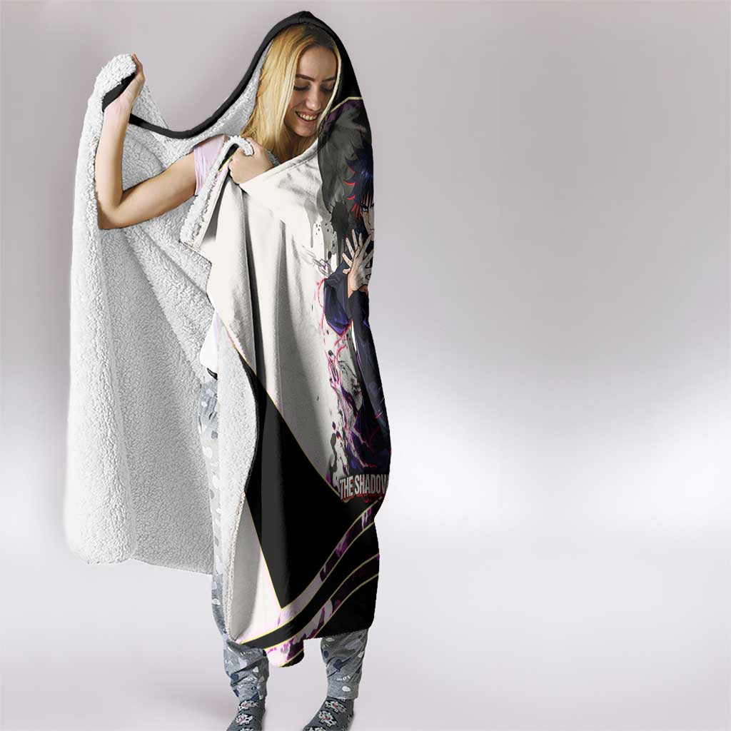 Megumi Fushiguro Shadow Master Hooded Blanket Ink-Stained Cursed Technique Style