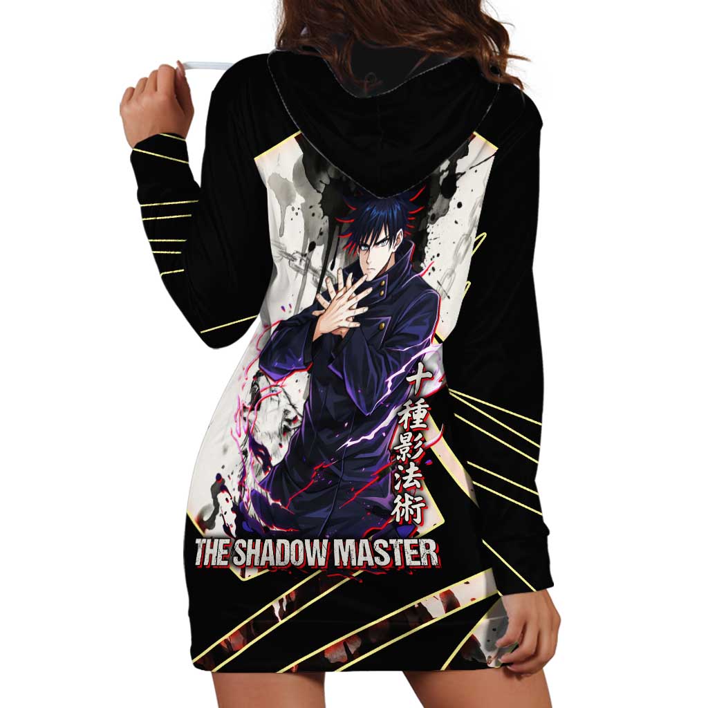 Megumi Fushiguro Shadow Master Hoodie Dress Ink-Stained Cursed Technique Style