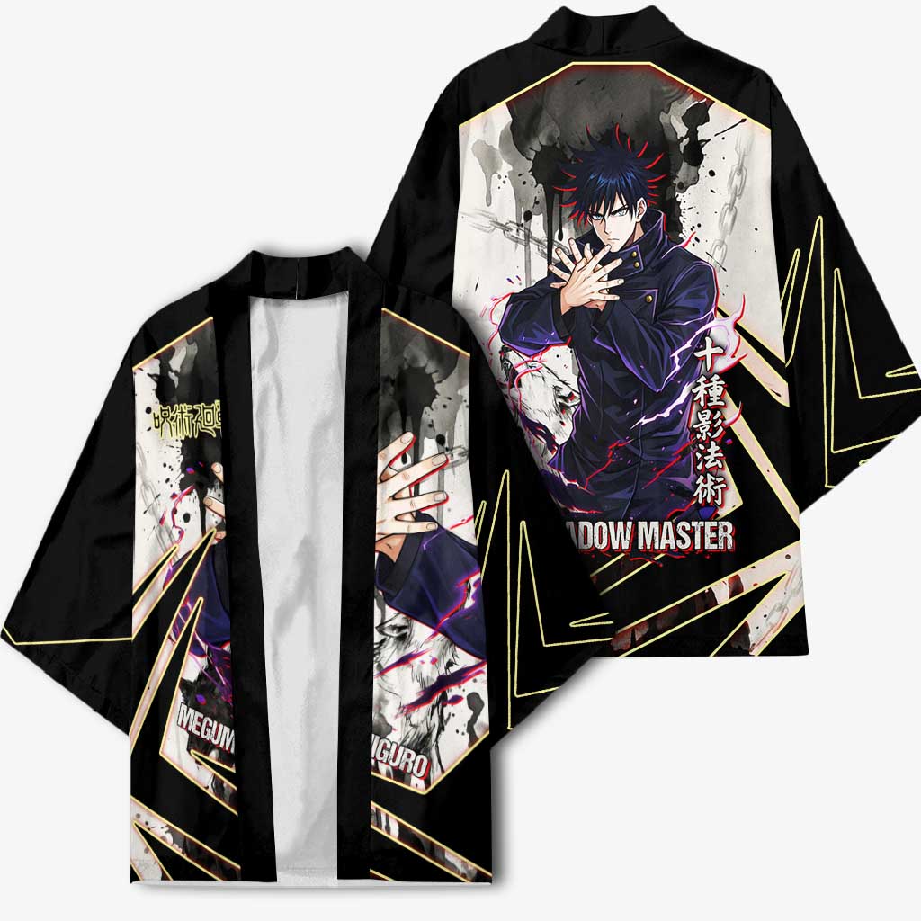 Megumi Fushiguro Shadow Master Kimono Ink-Stained Cursed Technique Style