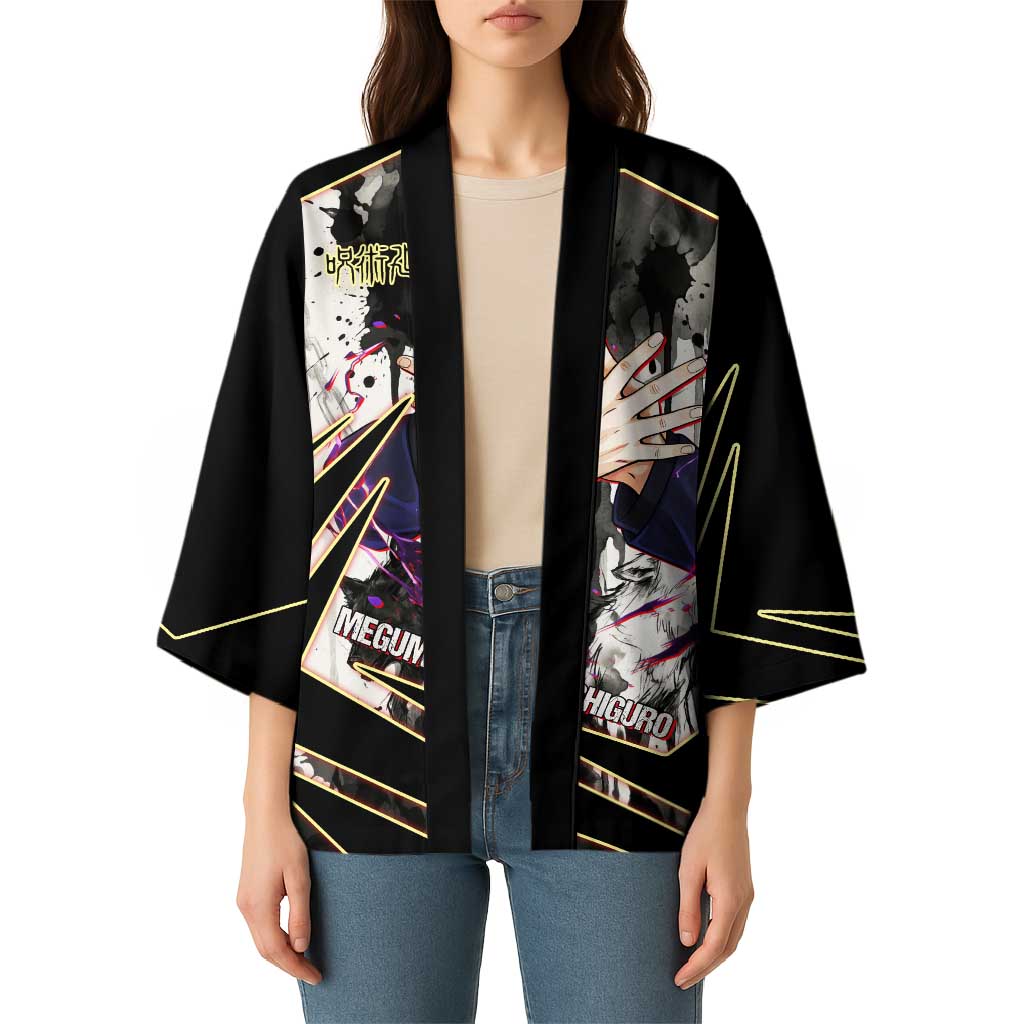 Megumi Fushiguro Shadow Master Kimono Ink-Stained Cursed Technique Style