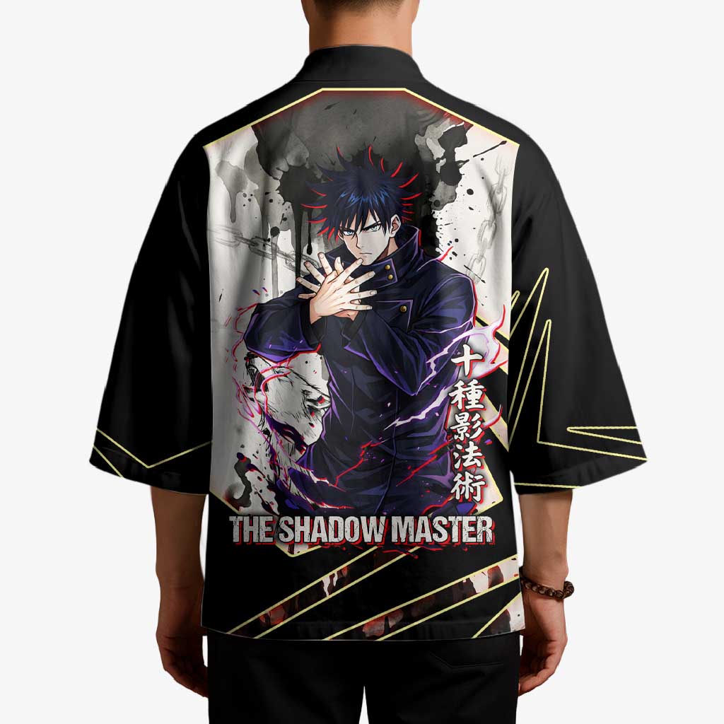 Megumi Fushiguro Shadow Master Kimono Ink-Stained Cursed Technique Style
