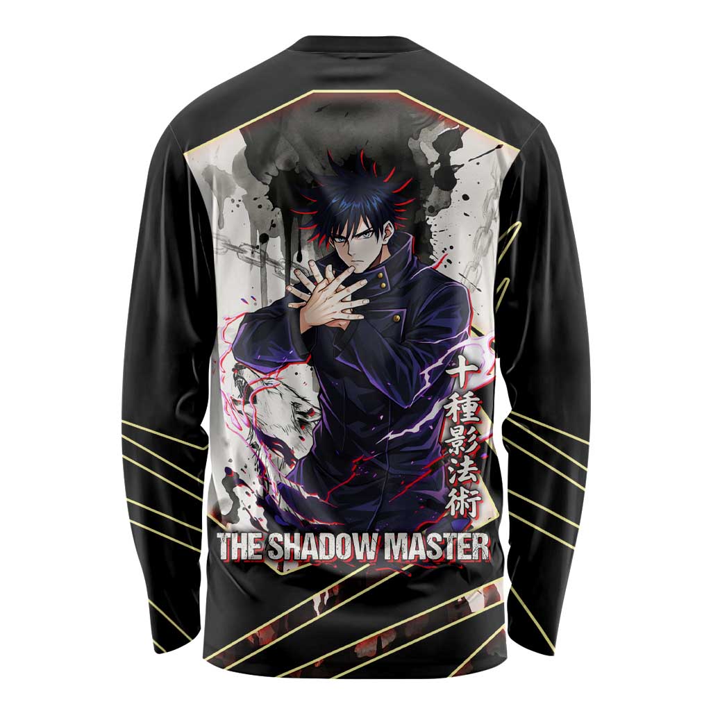 Megumi Fushiguro Shadow Master Long Sleeve Shirt Ink-Stained Cursed Technique Style