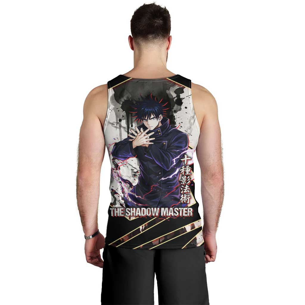 Megumi Fushiguro Shadow Master Men Tank Top Ink-Stained Cursed Technique Style