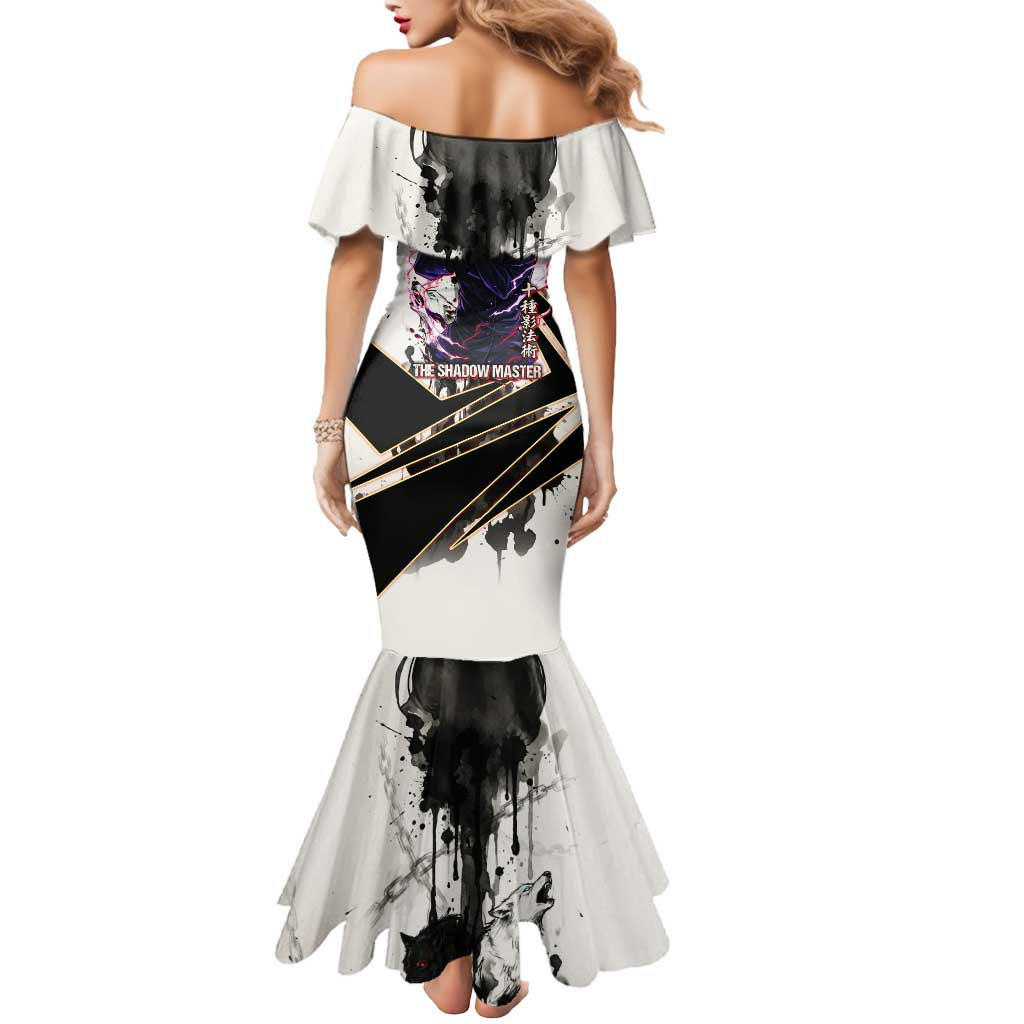 Megumi Fushiguro Shadow Master Mermaid Dress Ink-Stained Cursed Technique Style