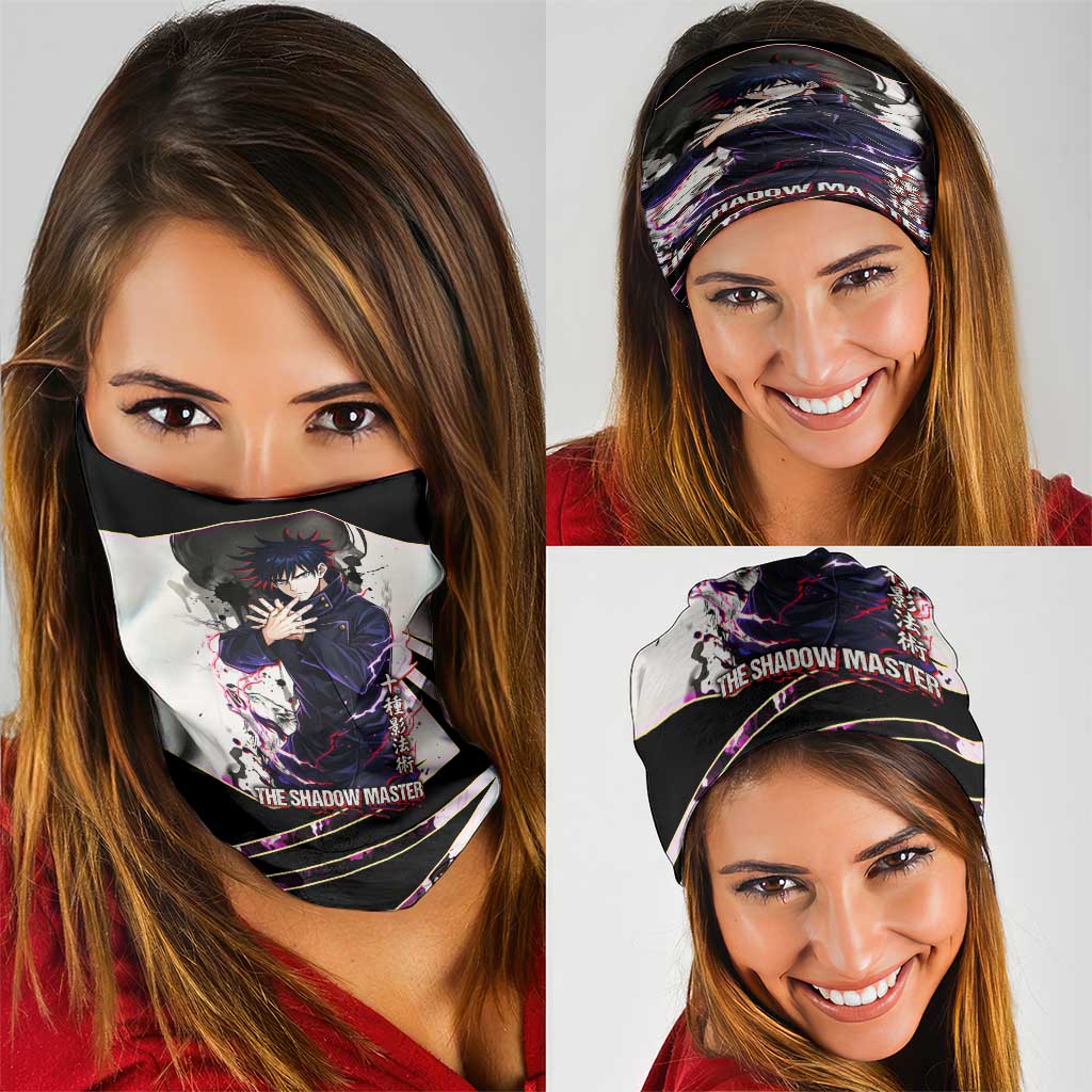 Megumi Fushiguro Shadow Master Neck Gaiter Ink-Stained Cursed Technique Style