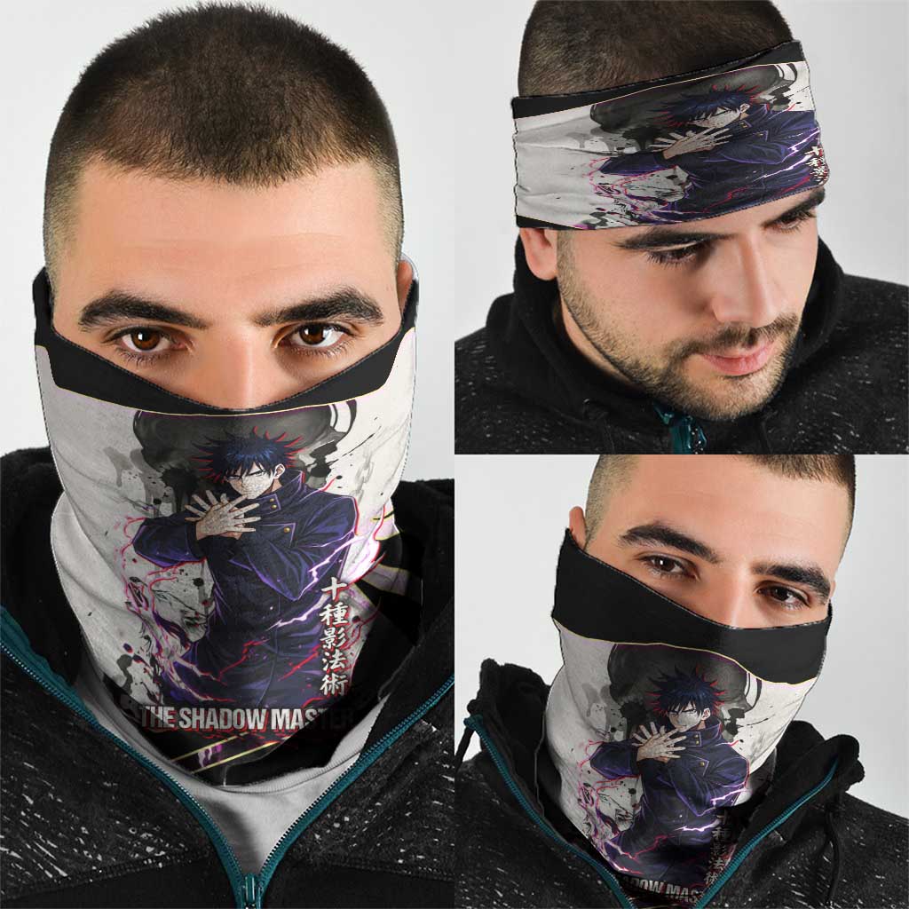 Megumi Fushiguro Shadow Master Neck Gaiter Ink-Stained Cursed Technique Style