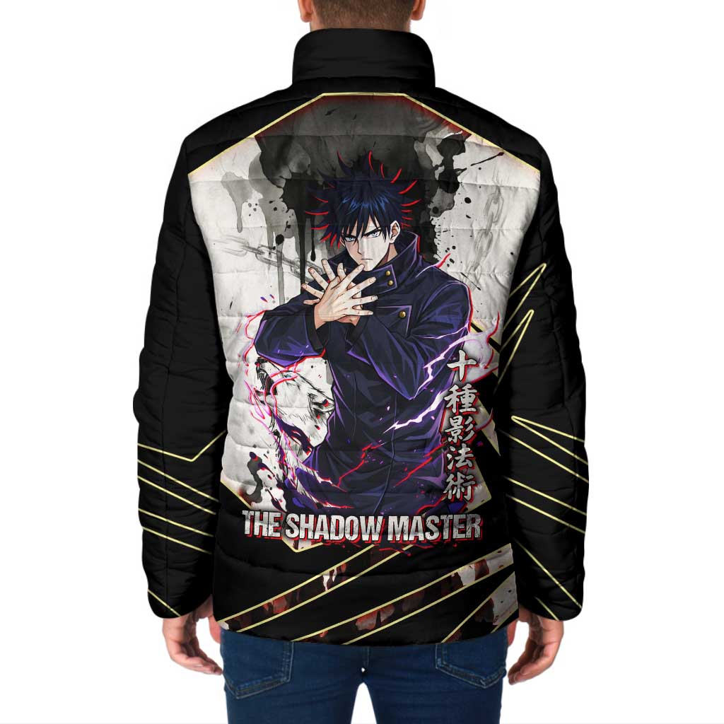 Megumi Fushiguro Shadow Master Padded Jacket Ink-Stained Cursed Technique Style