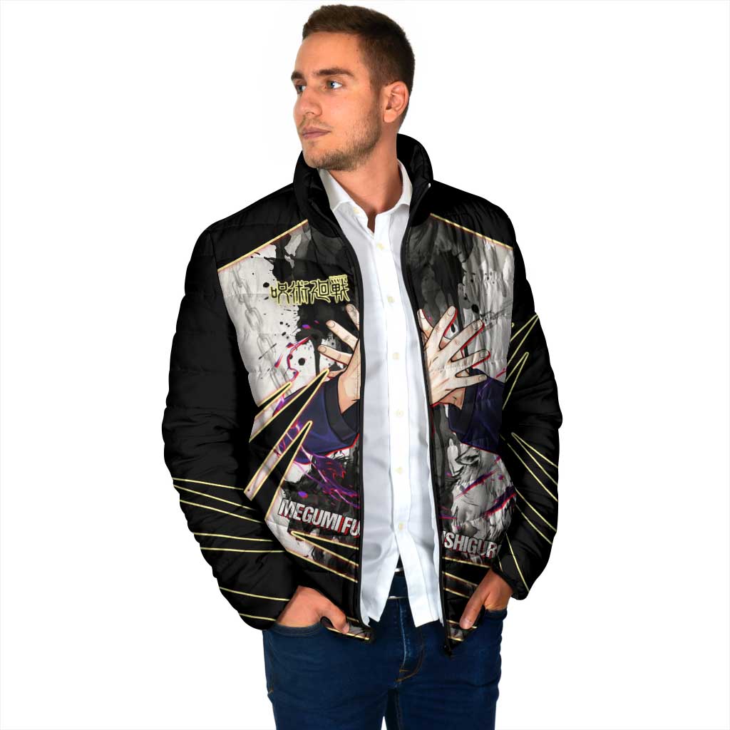 Megumi Fushiguro Shadow Master Padded Jacket Ink-Stained Cursed Technique Style