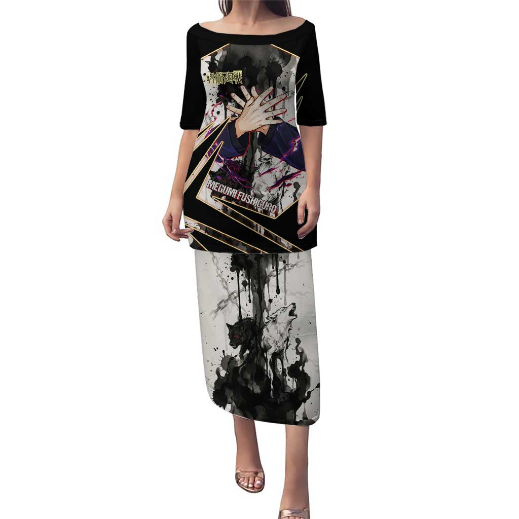Megumi Fushiguro Shadow Master Puletasi Ink-Stained Cursed Technique Style