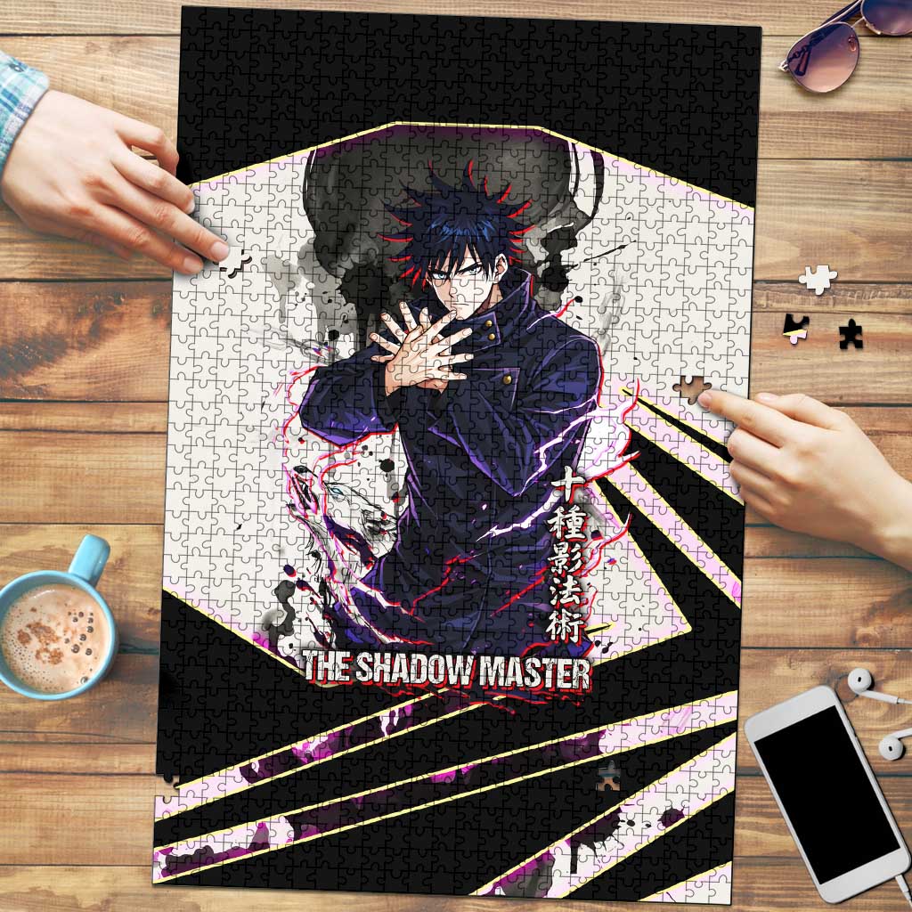 Megumi Fushiguro Shadow Master Puzzle Ink-Stained Cursed Technique Style
