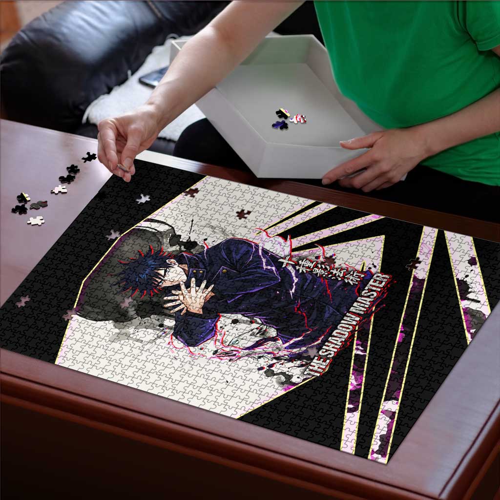 Megumi Fushiguro Shadow Master Puzzle Ink-Stained Cursed Technique Style