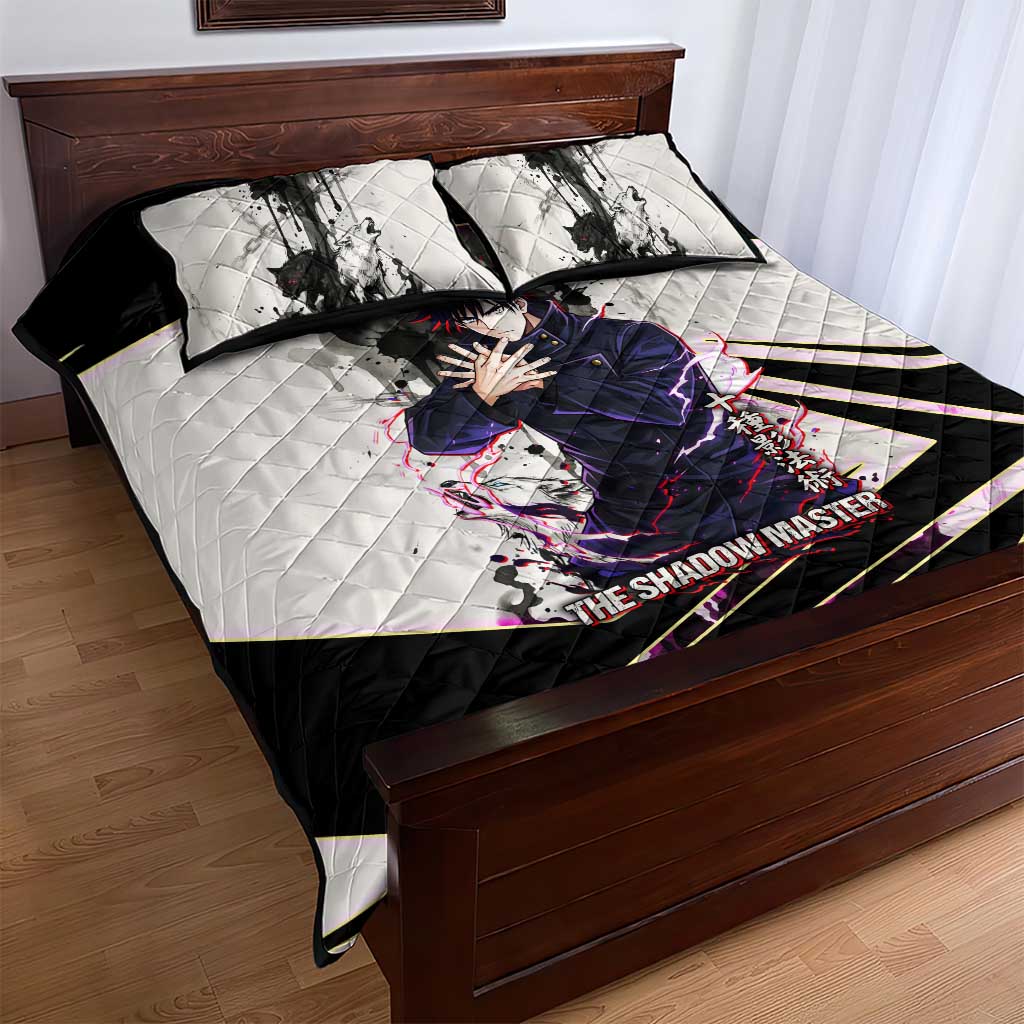 Megumi Fushiguro Shadow Master Quilt Bed Set Ink-Stained Cursed Technique Style