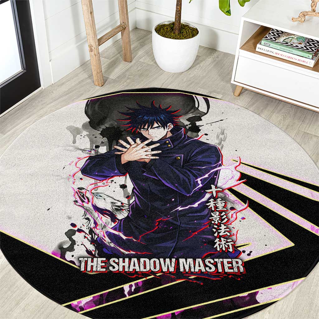 Megumi Fushiguro Shadow Master Round Carpet Ink-Stained Cursed Technique Style