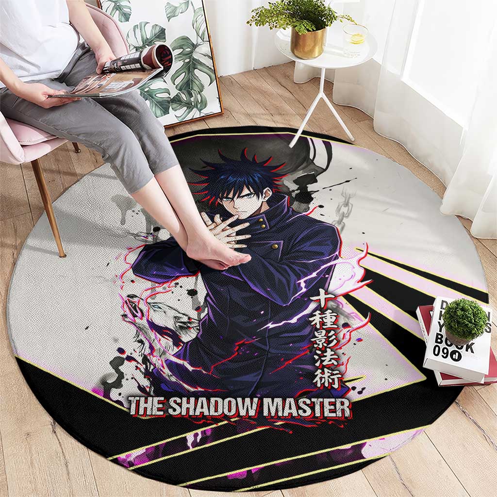 Megumi Fushiguro Shadow Master Round Carpet Ink-Stained Cursed Technique Style