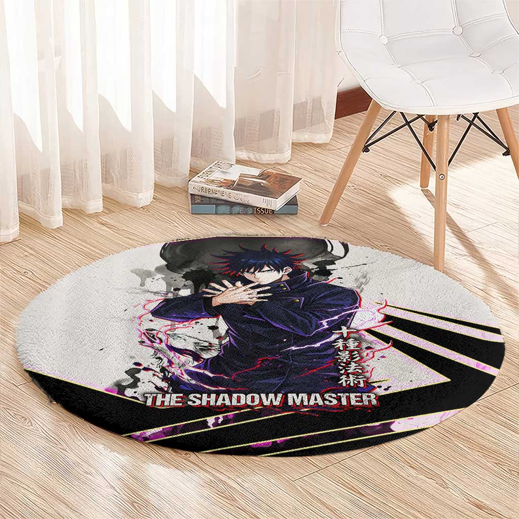 Megumi Fushiguro Shadow Master Round Carpet Ink-Stained Cursed Technique Style